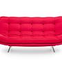 Misa Schlafsofa 3-Sitzer Rot 3