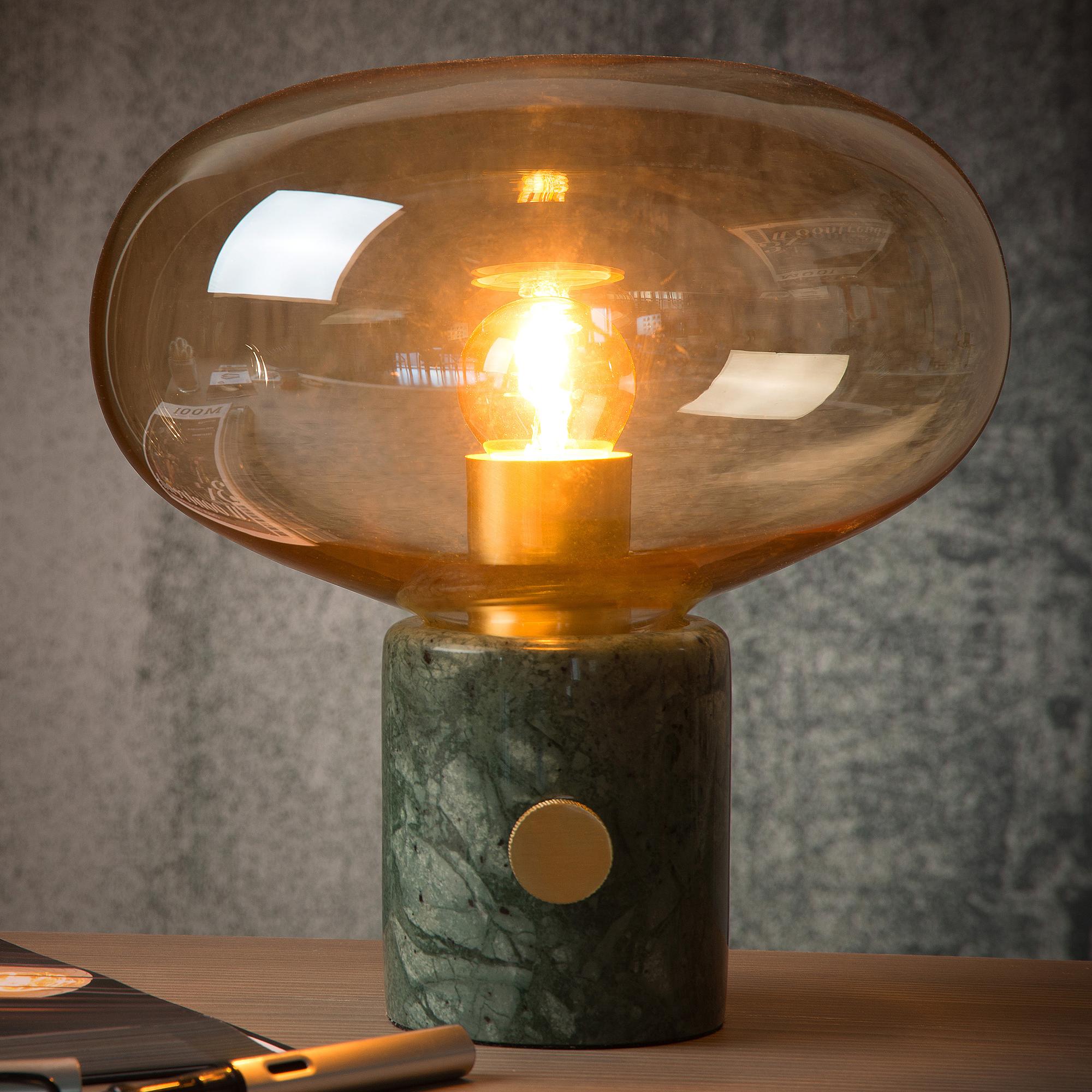 Charlize Tischleuchte Mamor Dunkelgrün 0