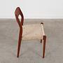 Teak wood chair 1960s 7