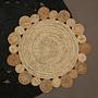 Bosie Demir Runder Schwarzer Jute-Teppich 3