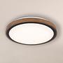 Bruno LED ceiling light 1-bulb acrylic glass solid oak 0