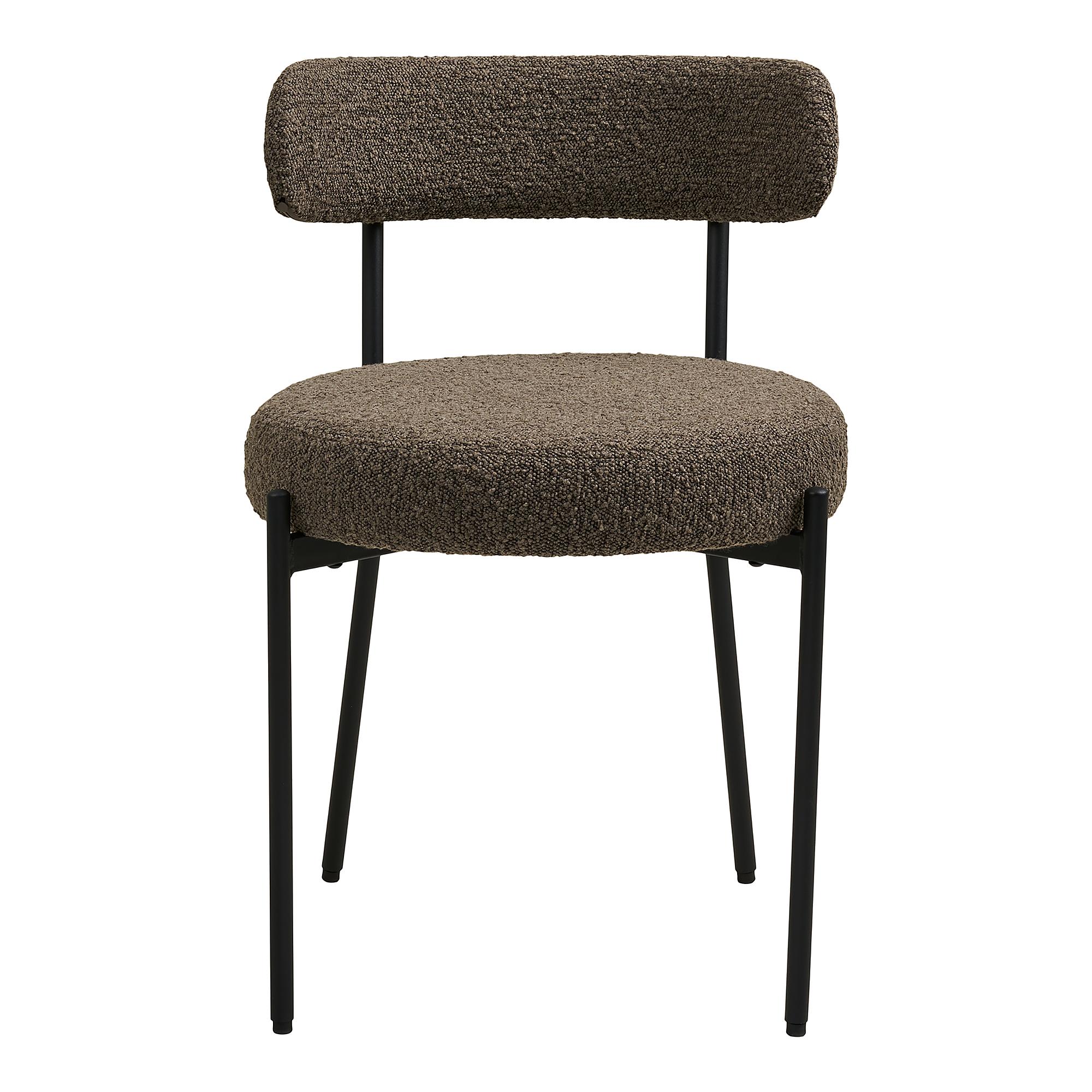 Dining chair Yenti set of 2 Bouclé 3