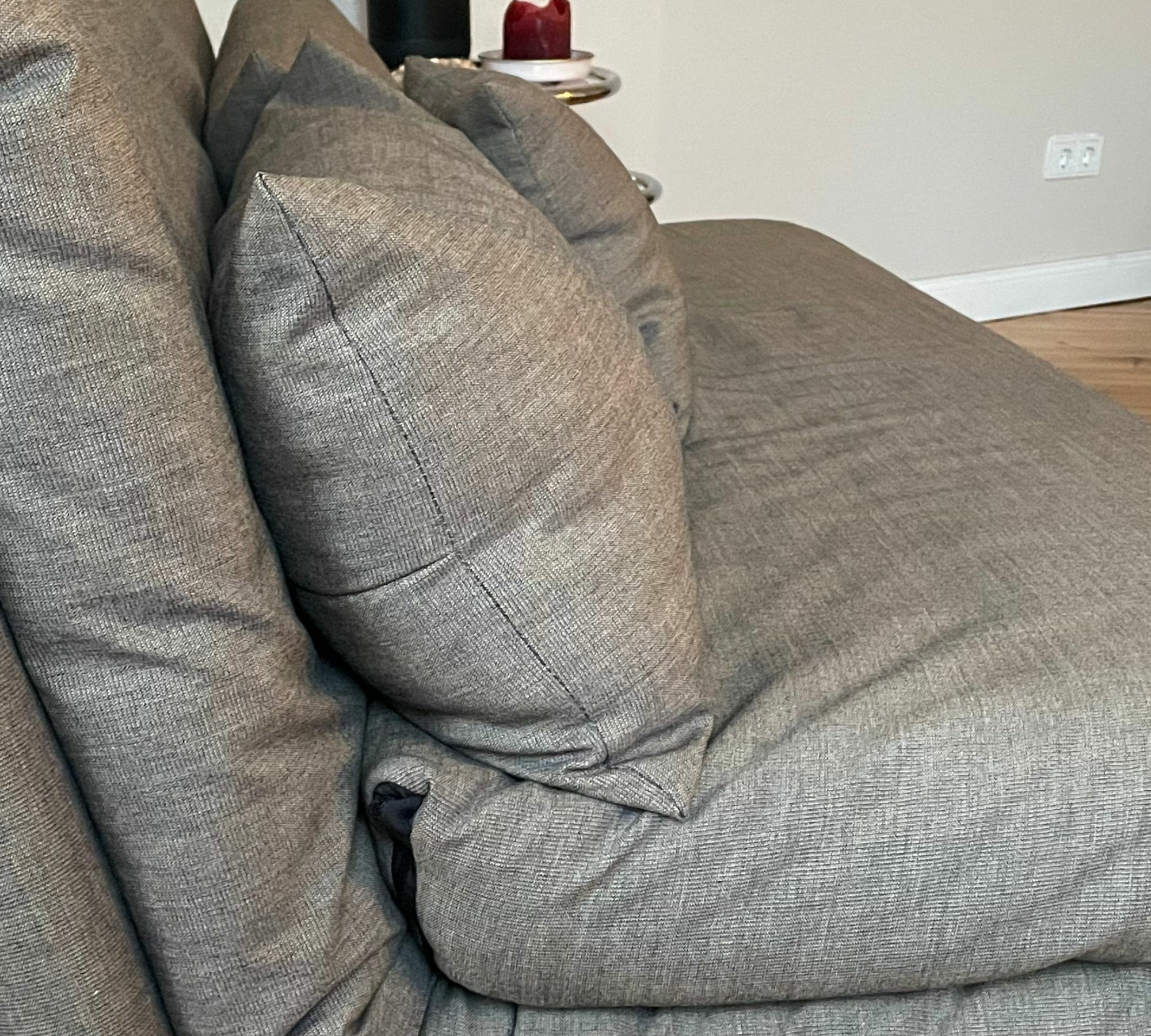 Multy Schlafsofa 3-Sitzer Stoff Taupe 2
