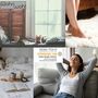 Couchdecke aus Fellimitat Creme 5