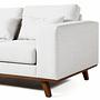 Ecksofa Japandi 3-Sitzer Beige 9