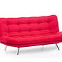 Misa Schlafsofa 3-Sitzer Rot 4