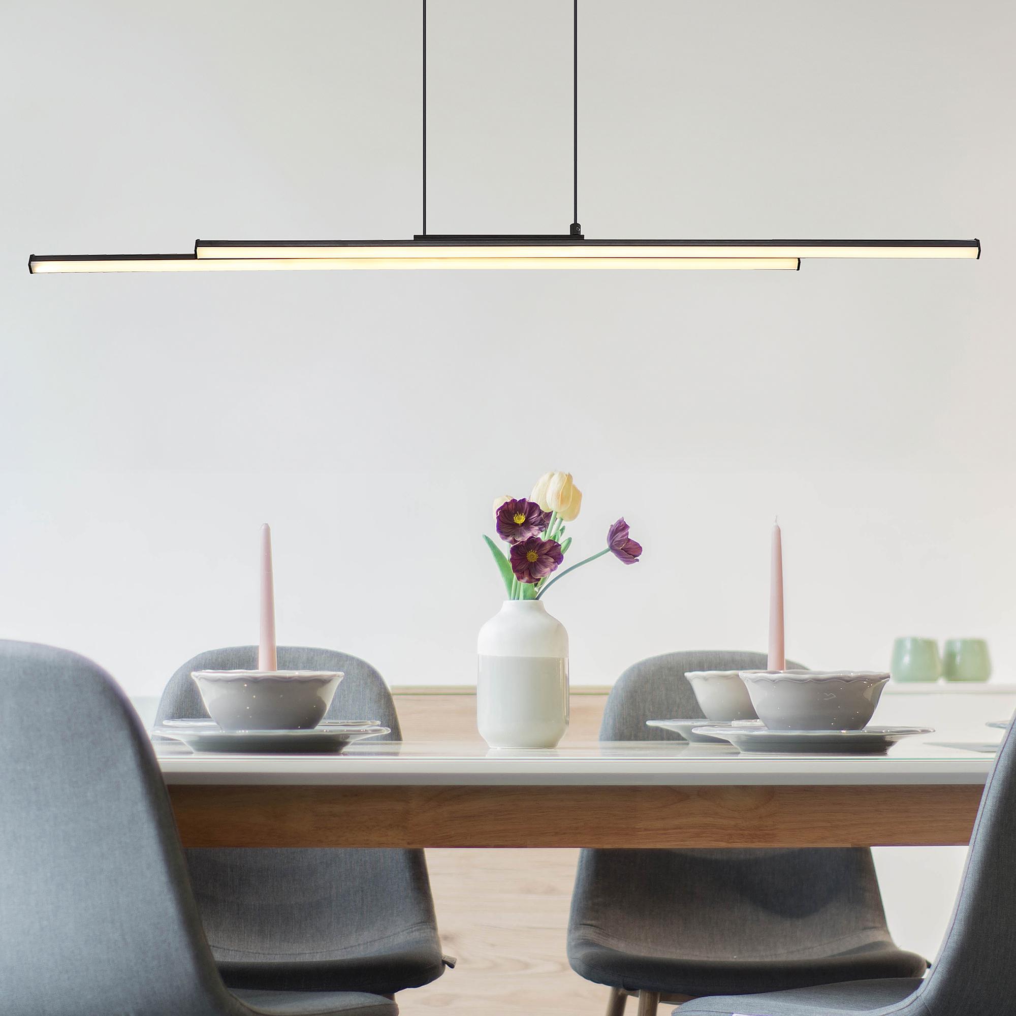 1-Flammig Kirina LED-Pendelleuchte Acrylglas Eisen  0