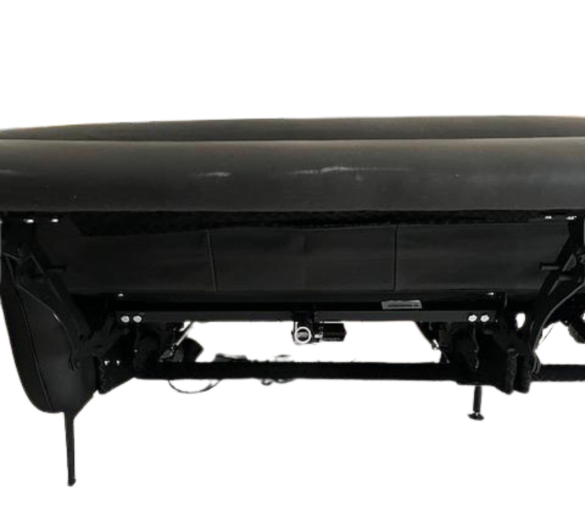 2-Sitzer Nappaleder Sofa mit elektr. Antrieb Schwarz 4