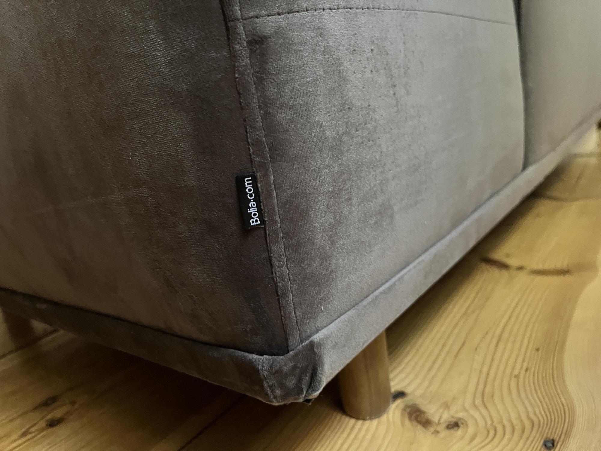 Hannah Sofa 2,5-Sitzer Velour Grey 5
