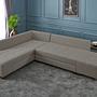Manama Eckschlafsofa Links Cremefarbig 1