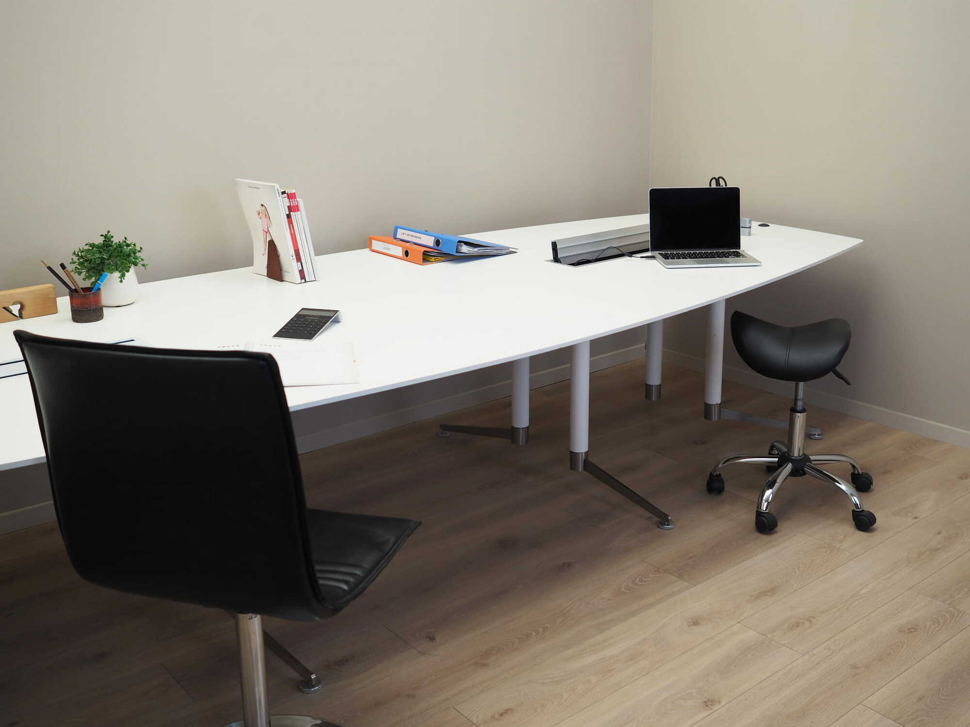 Conference table Plastic Metal White 2