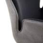 Armlehnstuhl Eiche Microfaser Flachgewebe Schwarz 2