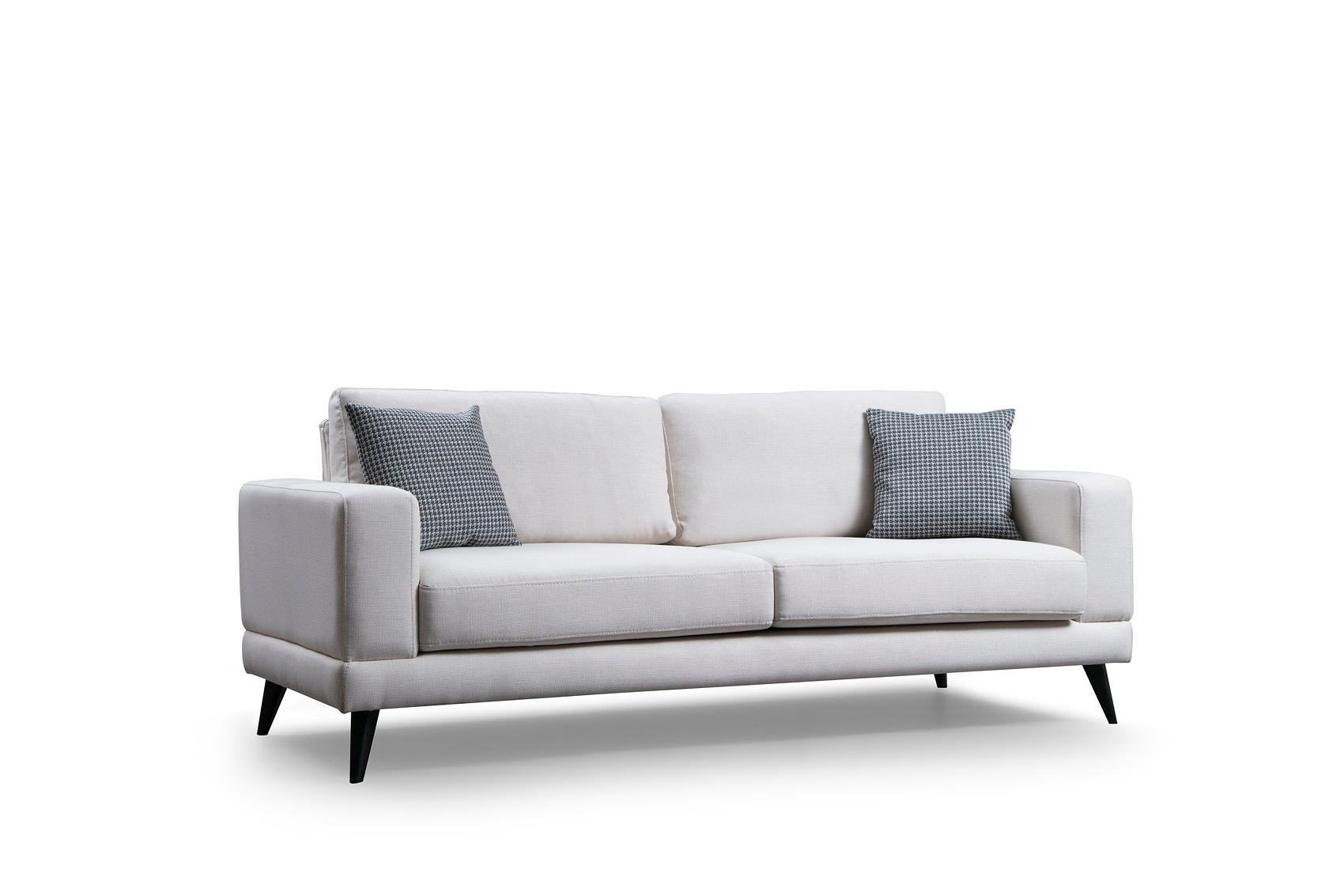 Nordic 3-Seater Sofa Beige 5