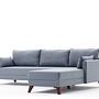 Bella Sofa Chaise Lounge Right Blue 5