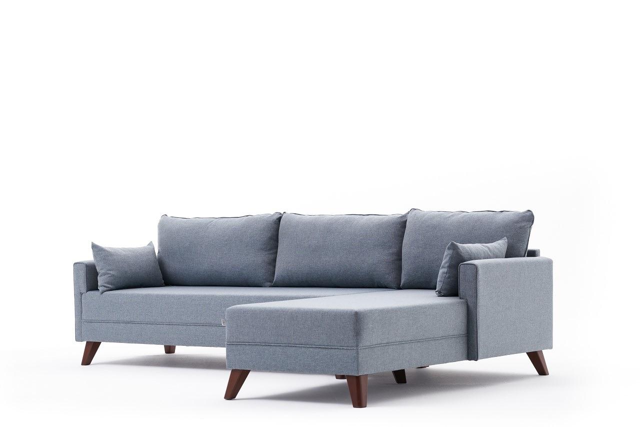 Bella Sofa Chaise Lounge Right Blue 5