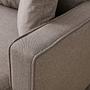 Eva Sofa Récamiere Links mit Hocker Creme 2