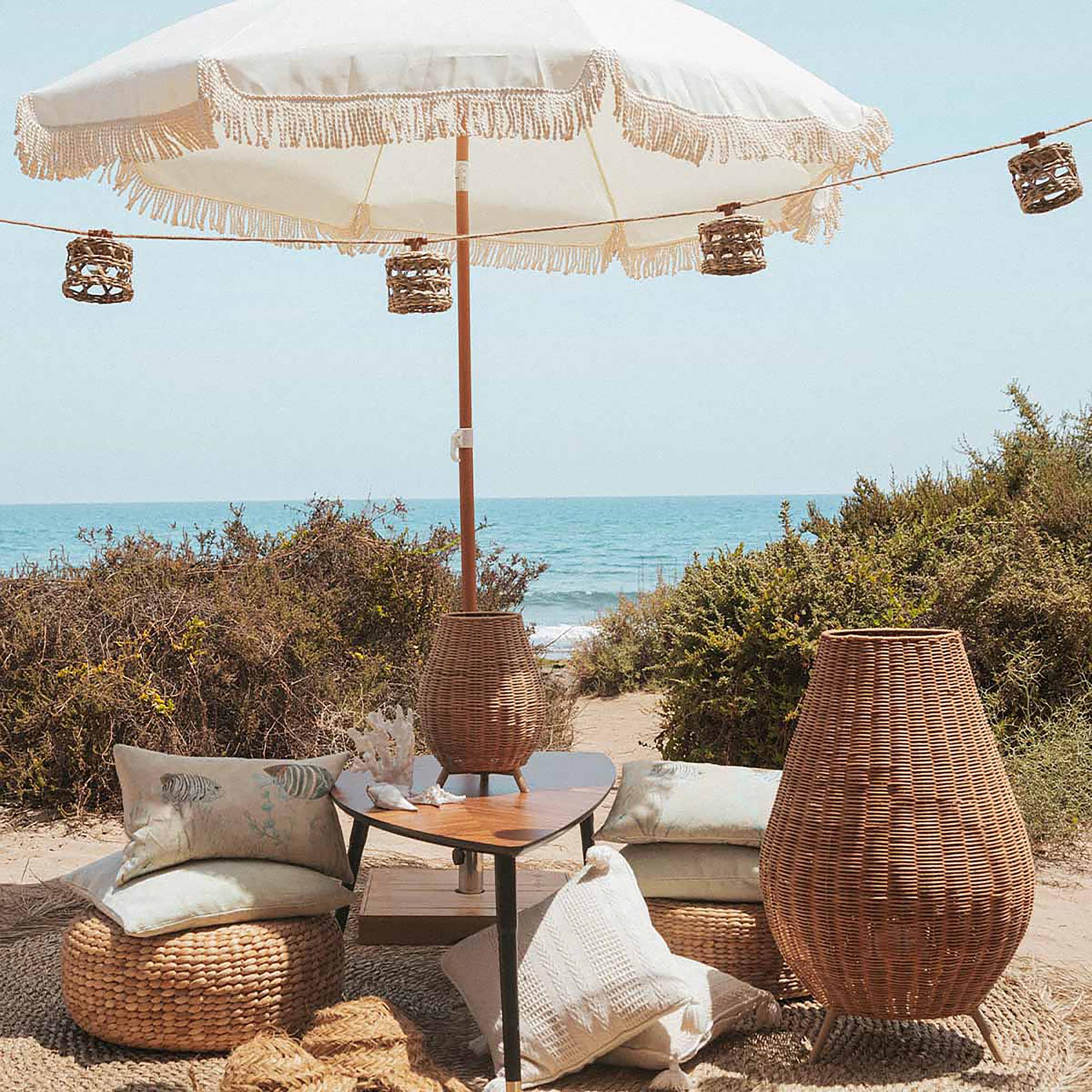 Alba Solar String Lights Rattan Brown22 x 14 x 800 cm 2