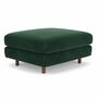 Douglas Pouf Velluto Lux Dark Green 1