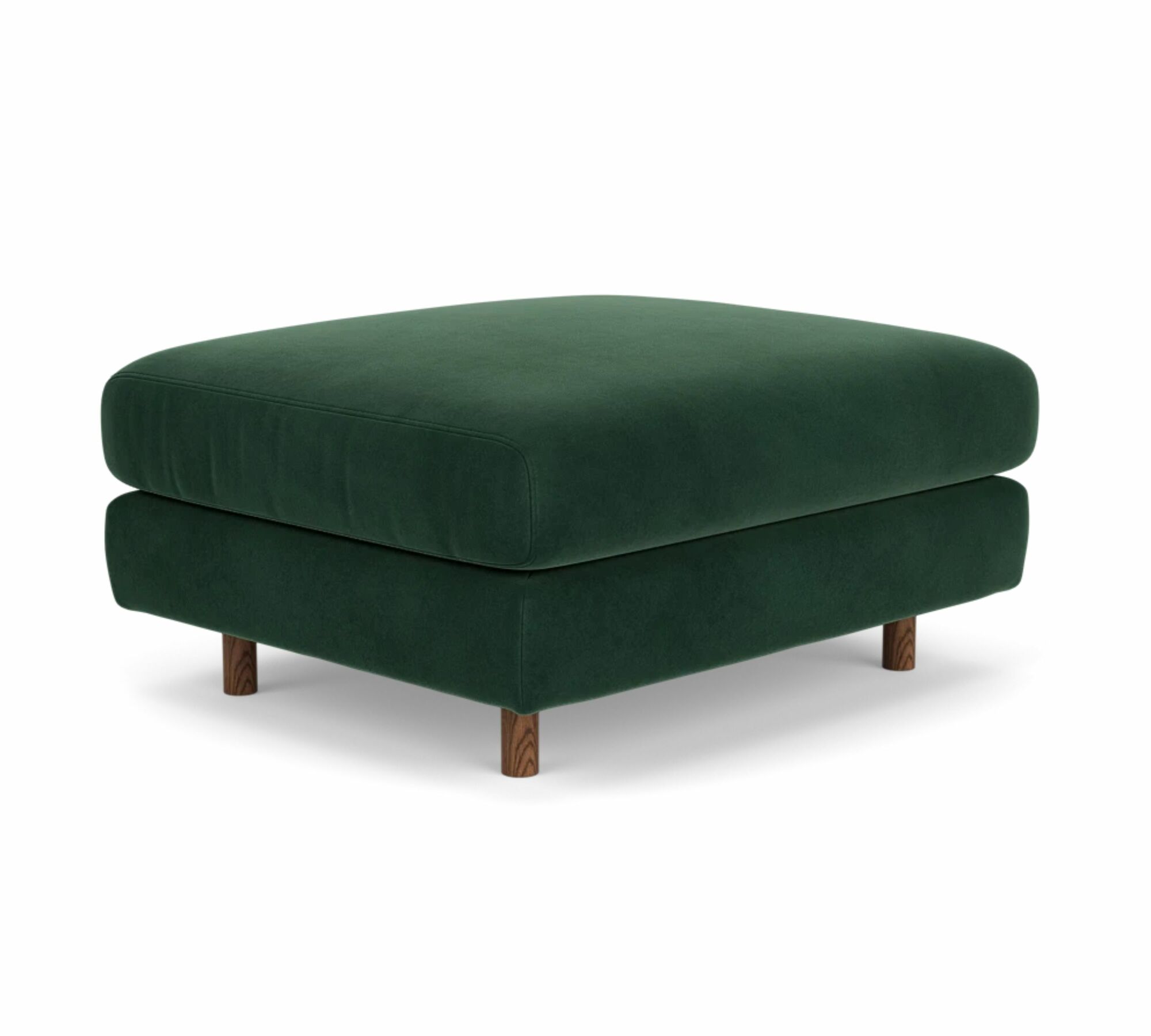 Douglas Pouf Velluto Lux Dark Green 1
