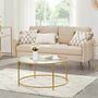 Couchtisch Glas Metall Rosegold 0
