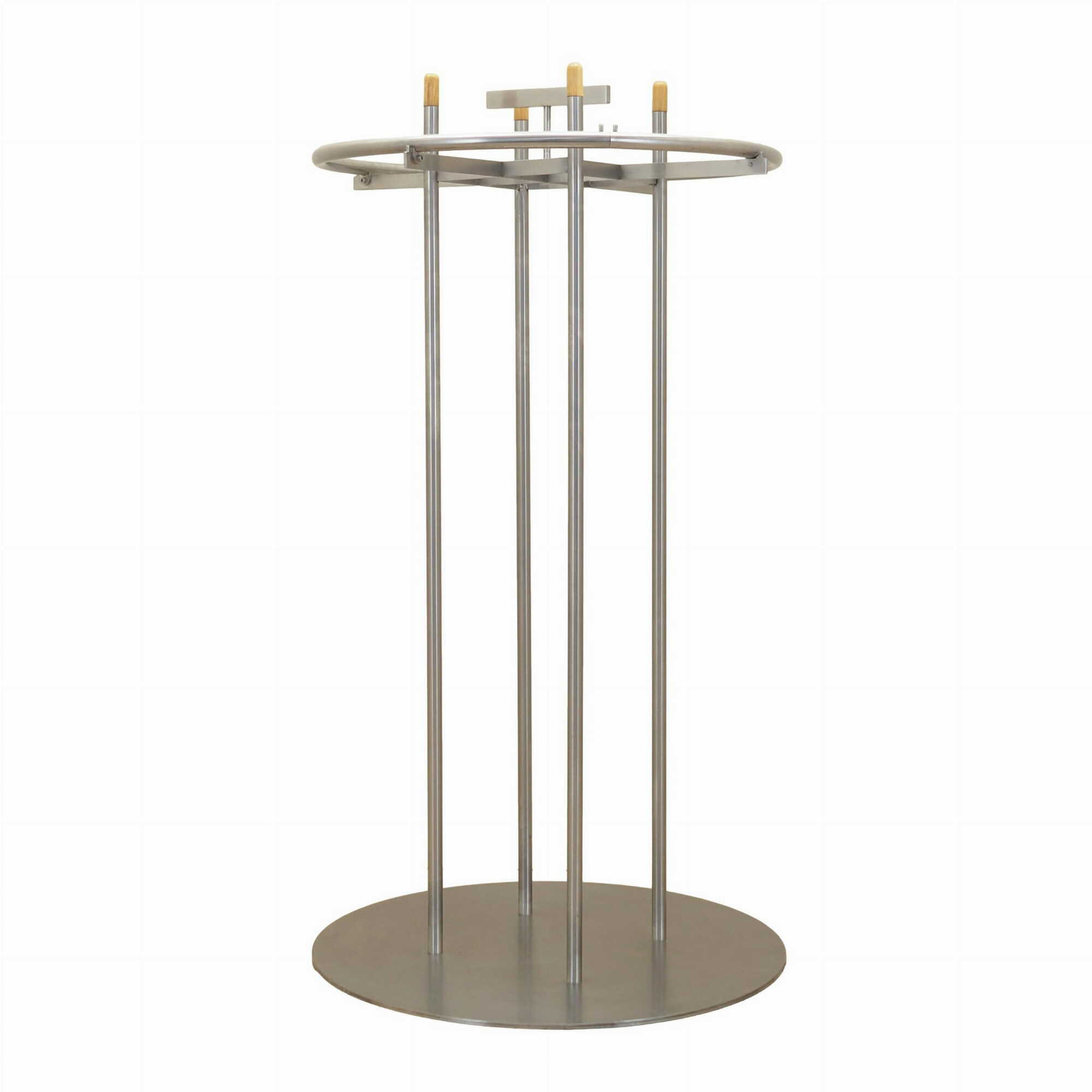 Vintage coat rack metal silver 1990s 0