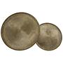 2x Runder Beistelltisch Metall 3