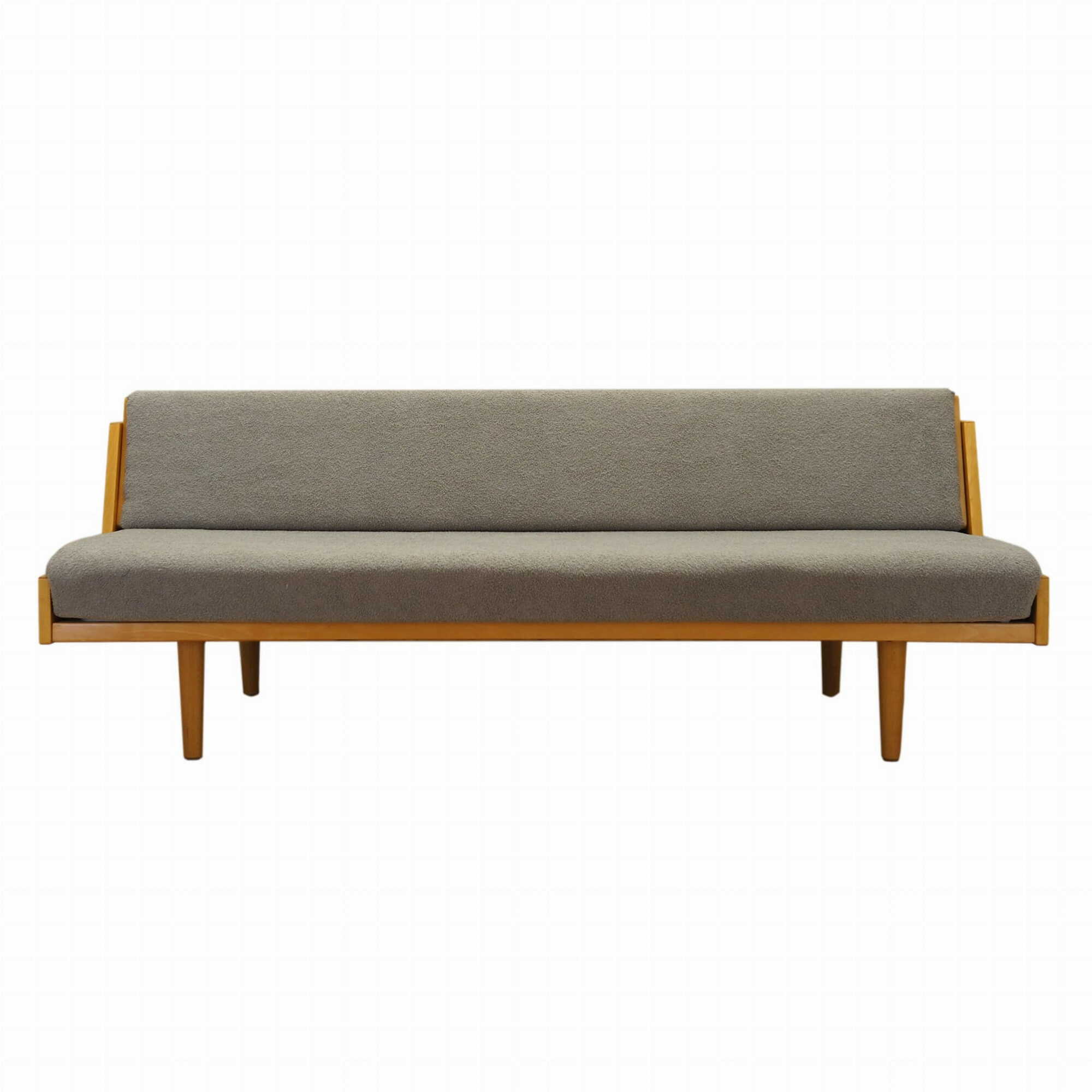 Sofa Textil Holz Grau 1960er Jahre 0