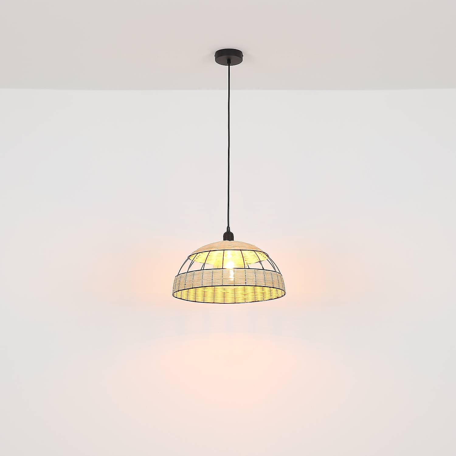 Pendant lamp Spot Rattan Iron 4