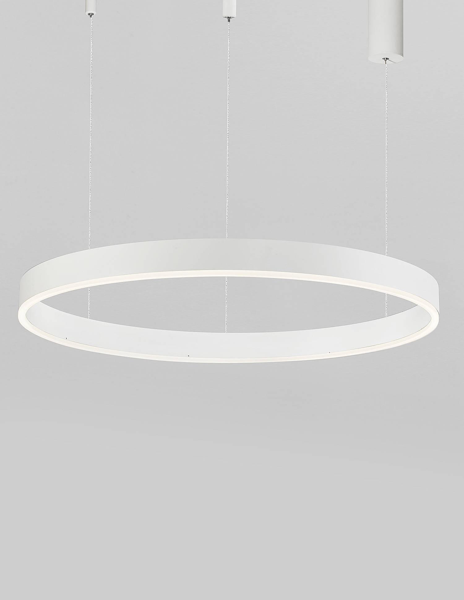 Pendant lamp Motif Type A Aluminium White Diameter: 80 cm 2