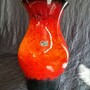 Vintage Vase Keramik Orange 2