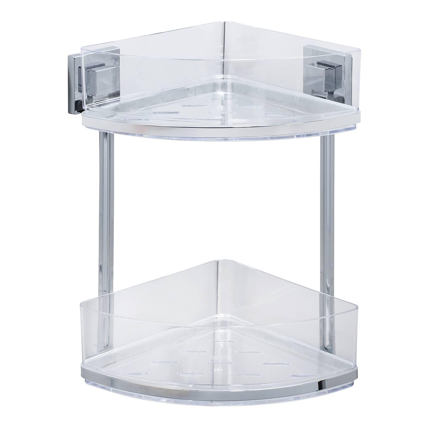 Eckregal Vacuum-Loc Quadro I Edelstahl rostfrei / ABS Chrom 0