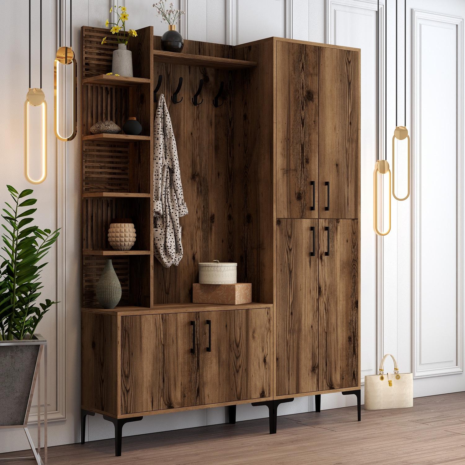 Extend Wardrobe Walnut Brown 150cm x 200cm 2