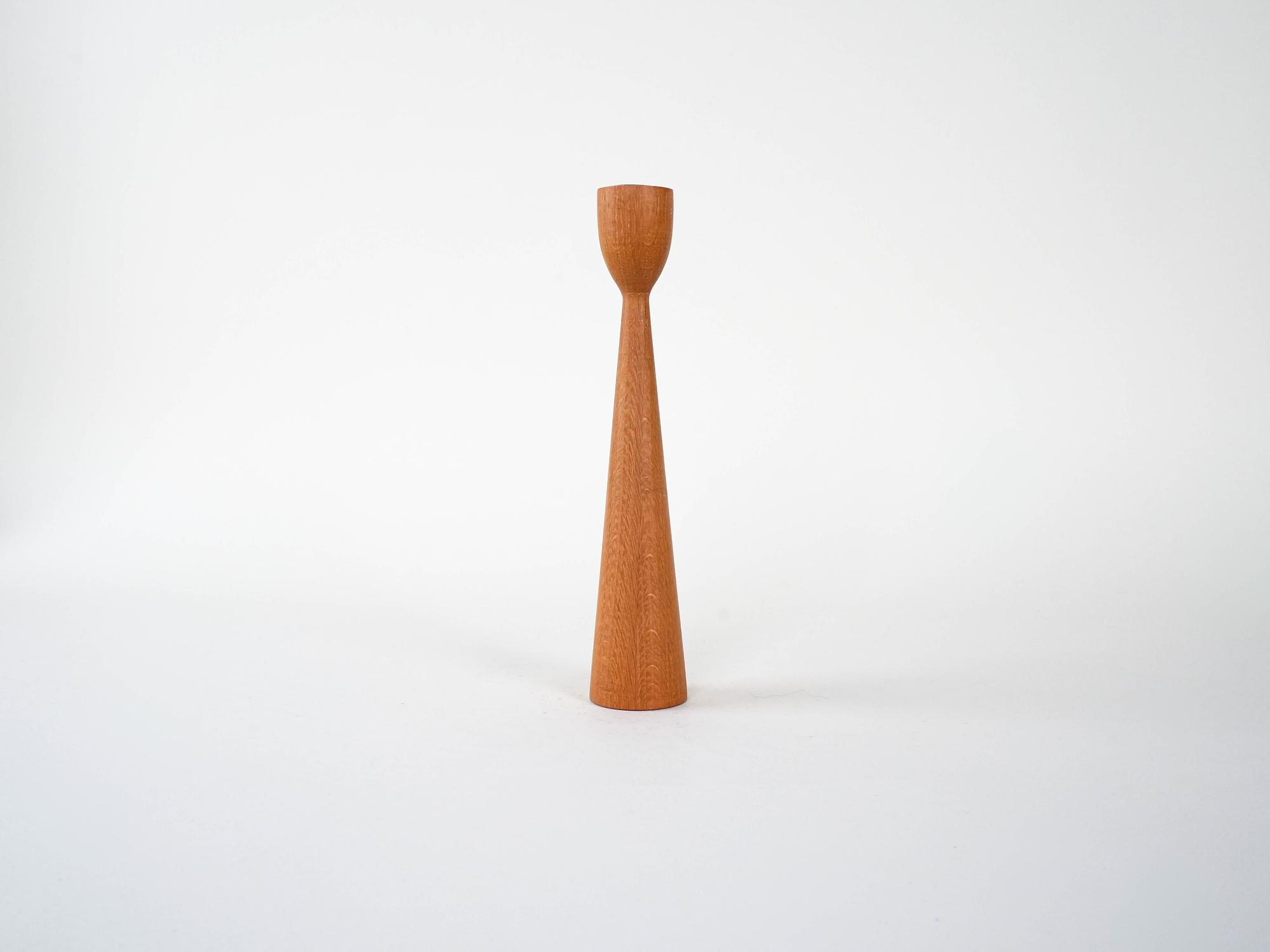 Teak candlesticks 1960s 1