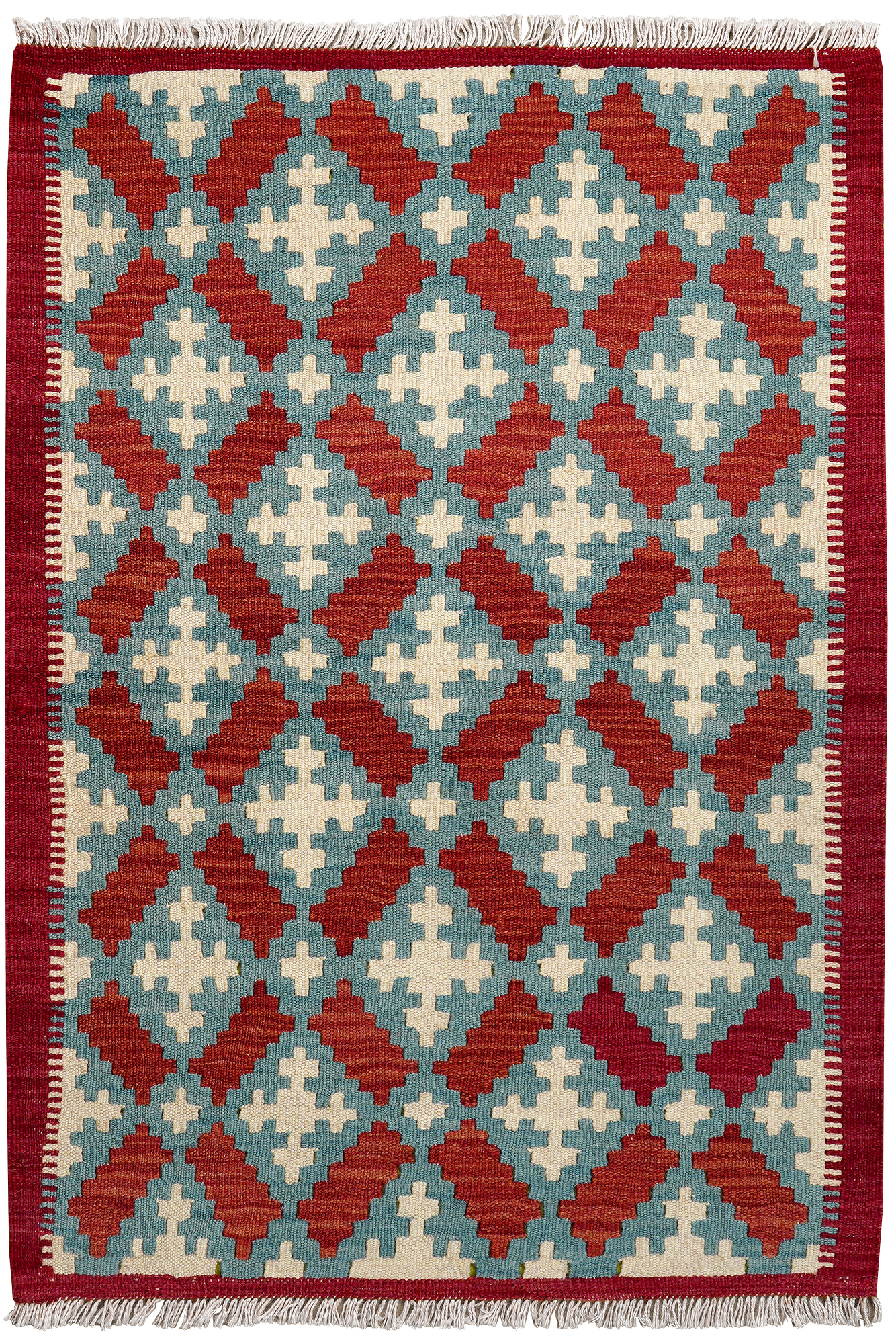 Kilim Gashgai Teppich Wolle Mehrfarbig 0