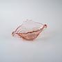 Glass bowl Pink 1970s 4