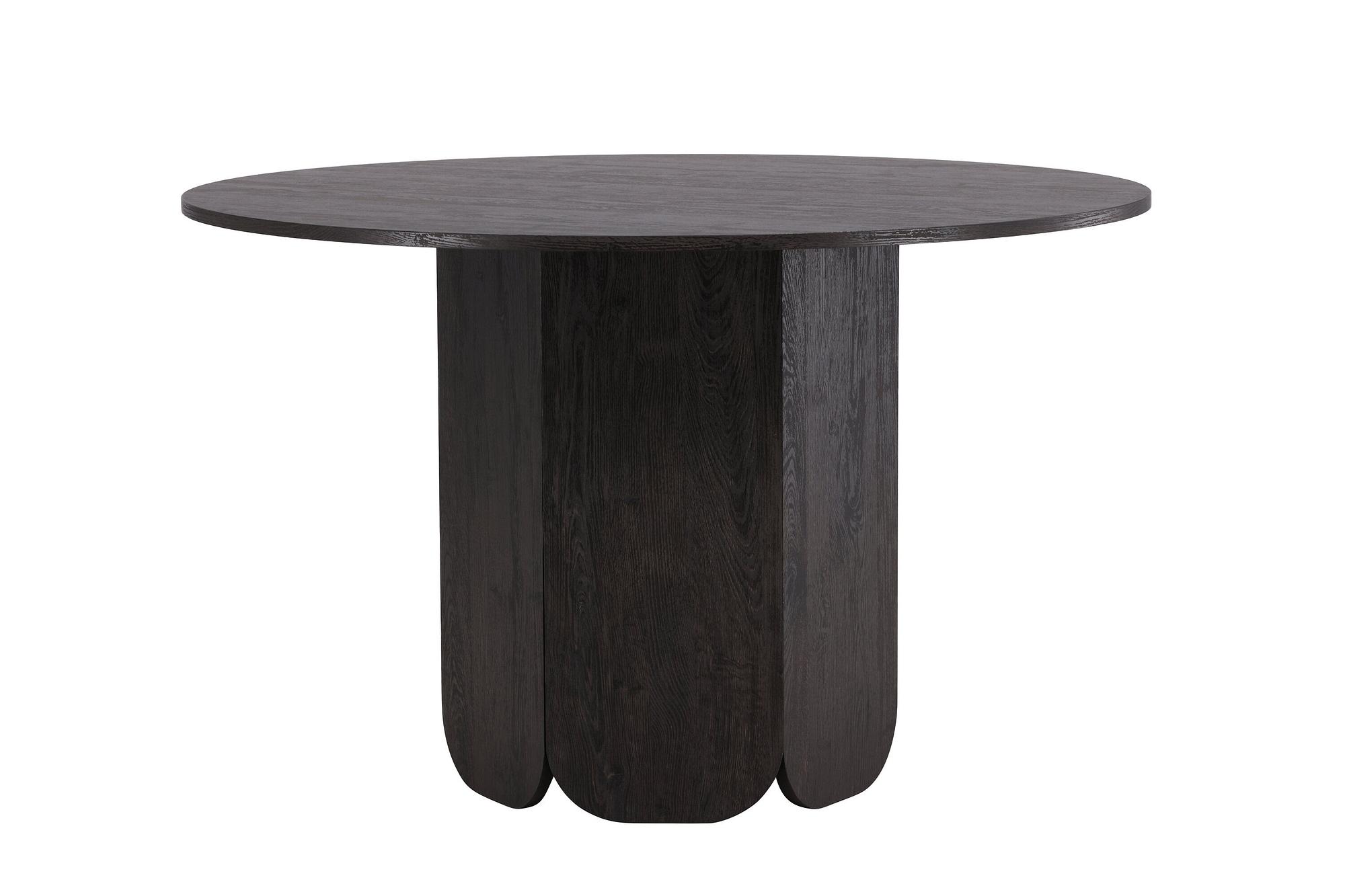 Tekla Esstisch Schwarz Ø 120cm 5