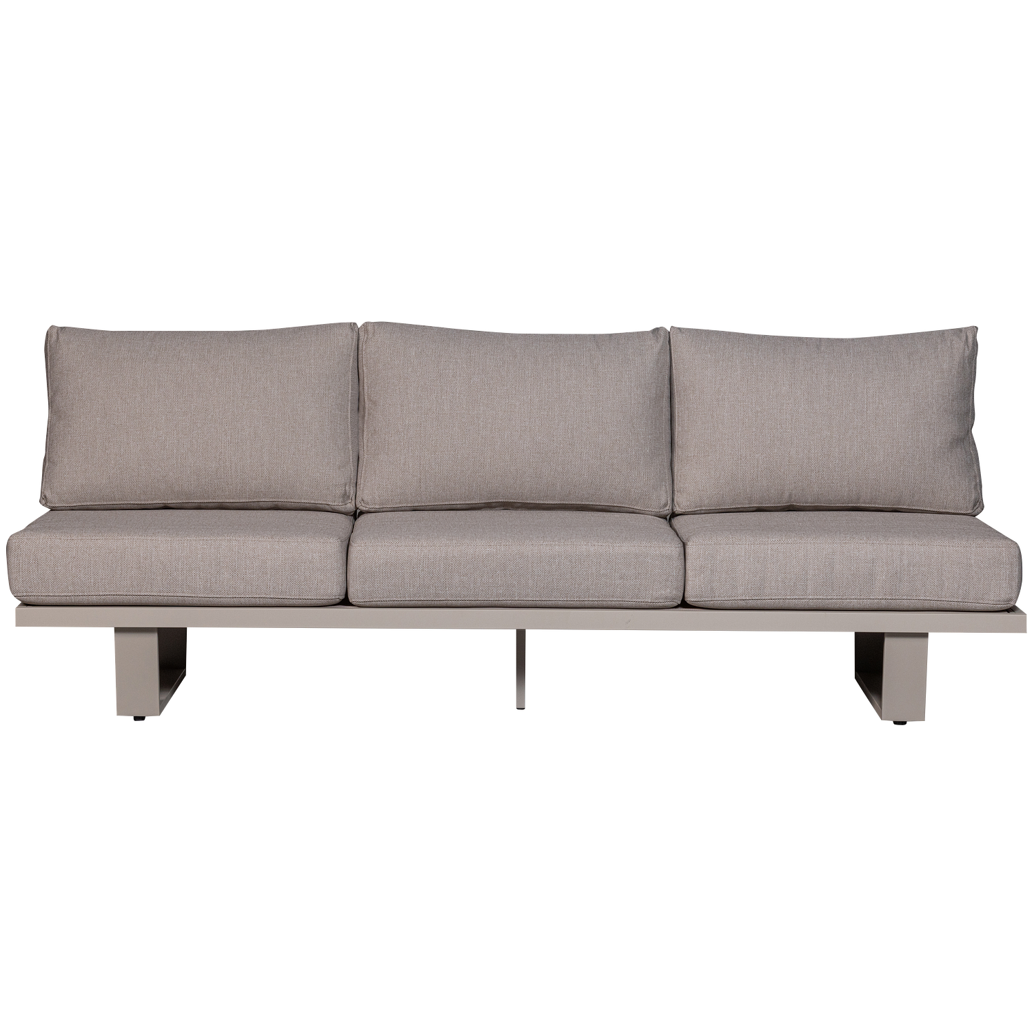 Bear 3-seater garden sofa aluminium grey 3