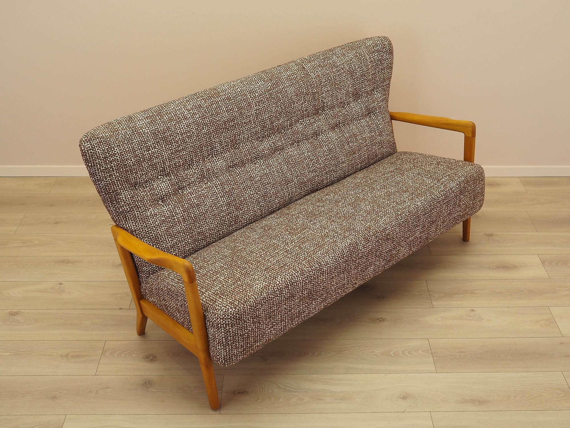 Buche-Sofa 1960er Jahre 7