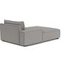 Daphne 1-seater chaise longue left Maya warm grey 4