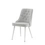 Velvet Deluxe 2x Esszimmerstuh-Set Hellgrau 2
