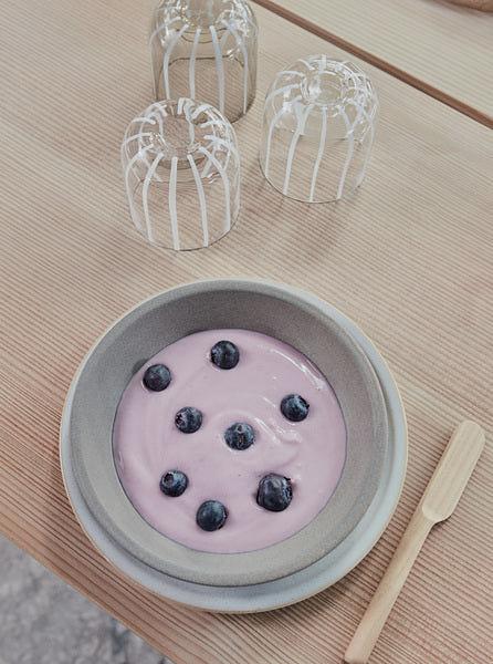 2x Yuka Deep Piatto fondo Pietra Crema 1