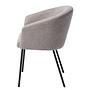 2x Dining chair Chelva blended fabric steel light grey 4