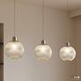 3-Light NADE Pendant Lamp Glass Iron 1
