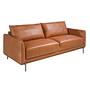 3-Sitzer Sofa in braunem Leder 6130 0
