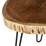 Nandri Side Table Solid Acacia Wood Metal 4
