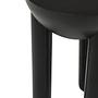 Walsa Round Column Detail Side Table Mango Wood Black 7