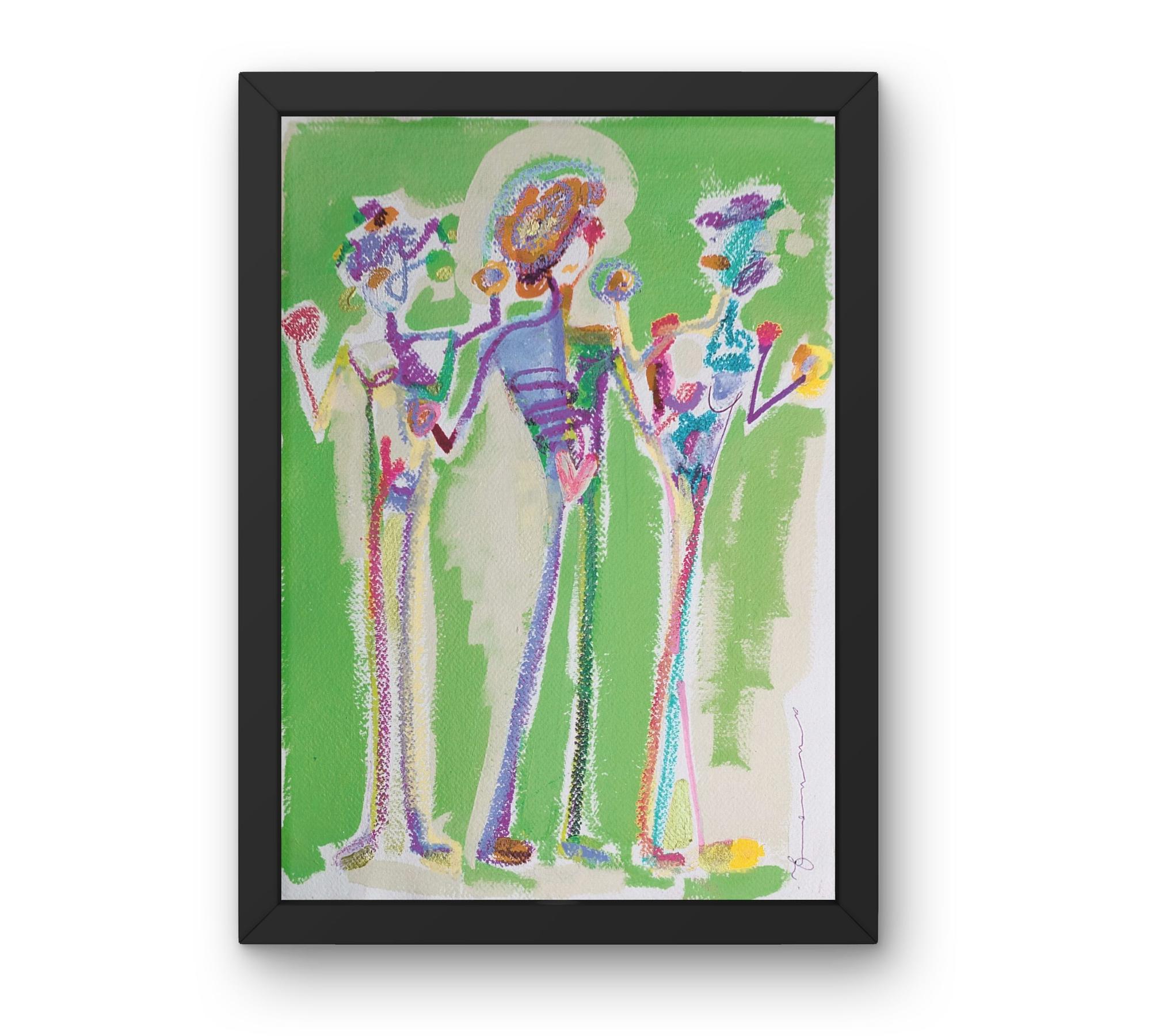 Graces Art Print Multicolor 0