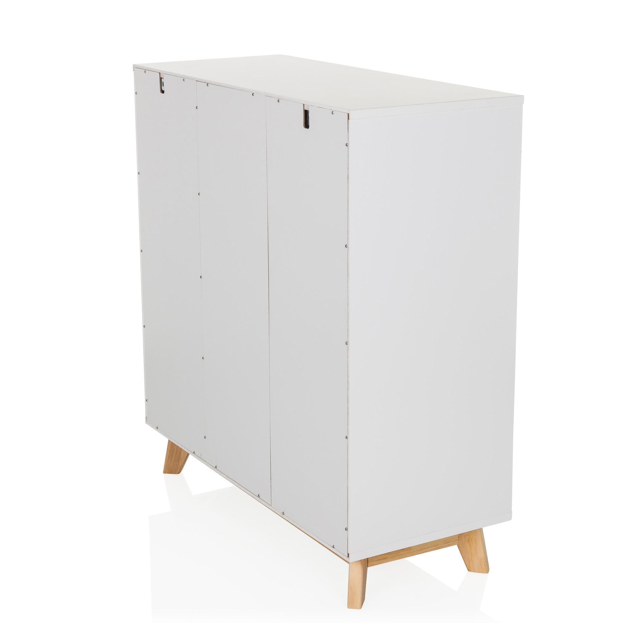 ESTHA Highboard Holz Weiß 8