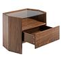 Nightstand walnut with glass top 6