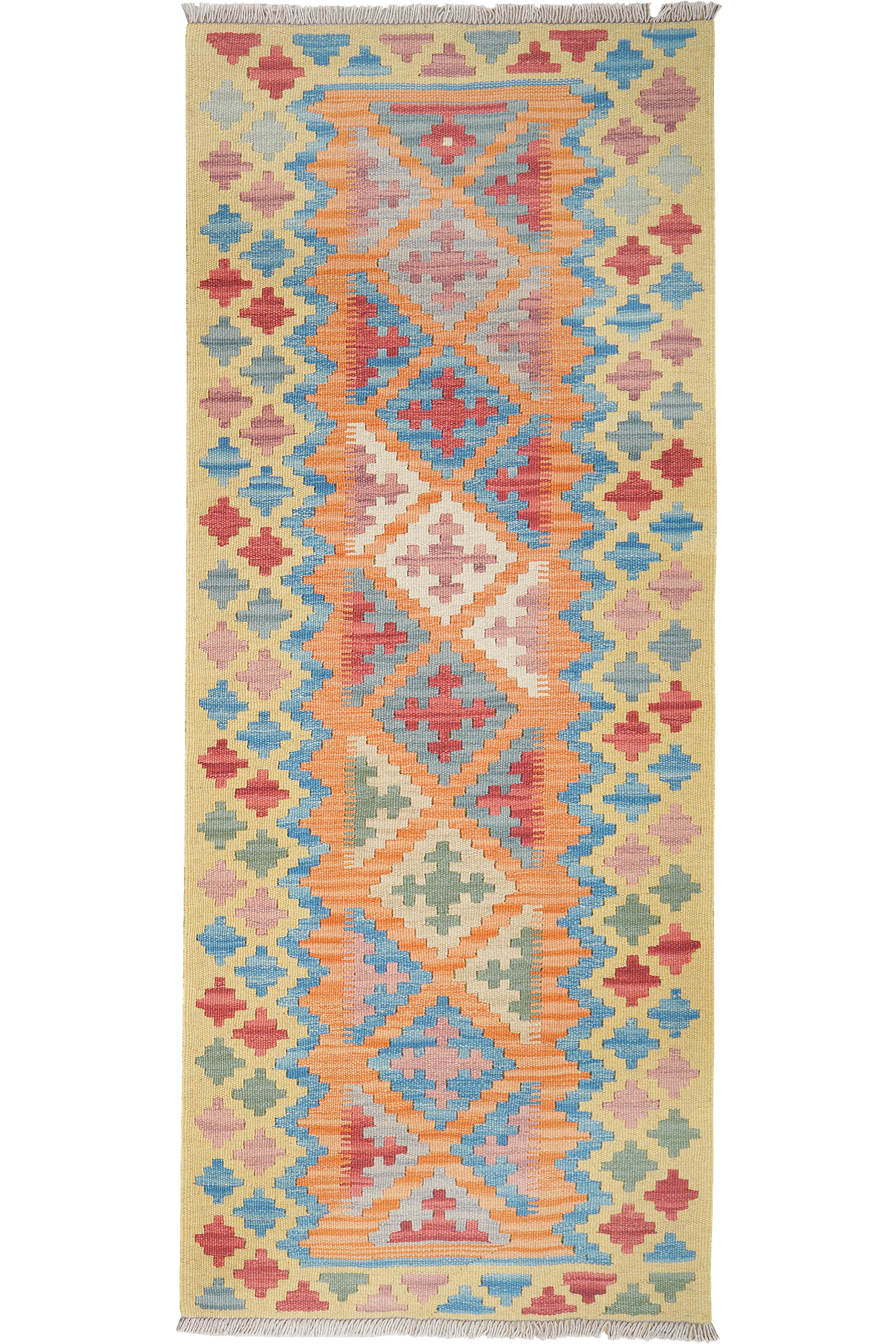 Kelim Gashgai Teppich Wolle Orange 0